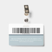 Persoonlijke Werknemersfoto Logo Barcode ID Badge (Achterkant met clip)