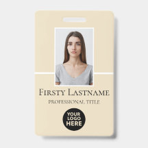 Persoonlijke Werknemersfoto, Streepjescode, Logo, 
