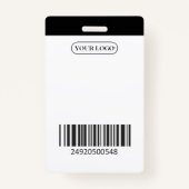 Persoonlijke werknemersnaam Foto Logo ID Badge (Achterkant)