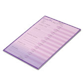 Persoonlijke werkplanner, te doen, herinnering, ma notitieblok (Schuin)