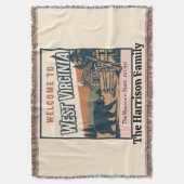 Persoonlijke West Virginia deken (Voorkant Verticaal)