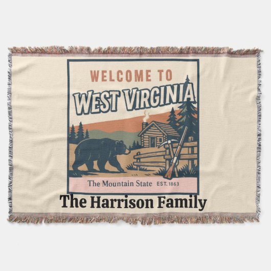 Persoonlijke West Virginia deken (Voorkant)