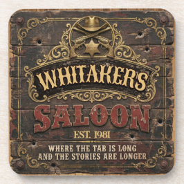 Persoonlijke Western Saloon Rustieke Man Cave Thui Bier Onderzetter