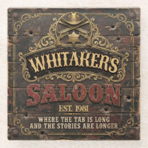 Persoonlijke Western Saloon Rustieke Man Cave Thui