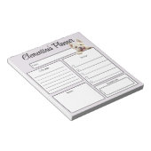 Persoonlijke Westie Dagelijkse Planner Notitieblok (Schuin)