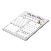 Persoonlijke Westie Dagelijkse Planner Notitieblok (Linkerzijde)