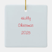 Persoonlijke Westie Kus Kerst Ornament (Achterkant)