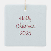 Persoonlijke Westie met cadeaus ornament (Achterkant)