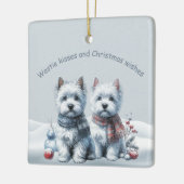 Persoonlijke Westies Kerst Ornament (Links)