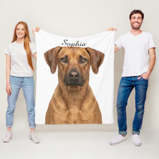 Persoonlijke Wheaten Ridgeback-huisdierfotodeken Fleece Deken
