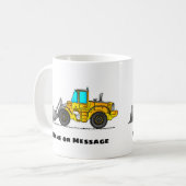 Persoonlijke Wheel Loader Mok, Loader Operator Cad Koffiemok (Voorkant links)