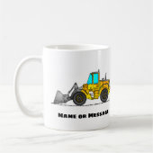Persoonlijke Wheel Loader Mok, Loader Operator Cad Koffiemok (Links)