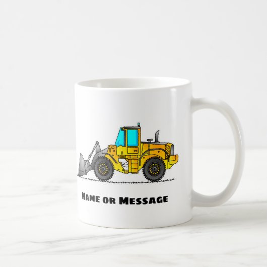 Persoonlijke Wheel Loader Mok, Loader Operator Cad Koffiemok (Rechts)