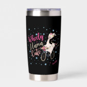 Persoonlijke Wheely Llama Schattig  Geïsoleerde Drinkbeker (Voorkant)