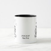 Persoonlijke Whimsical Cake Liefhebber Typografie  Mok (Midden)
