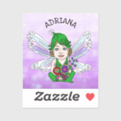 Persoonlijke Whimsical Fairy Name Sticker (Vel)