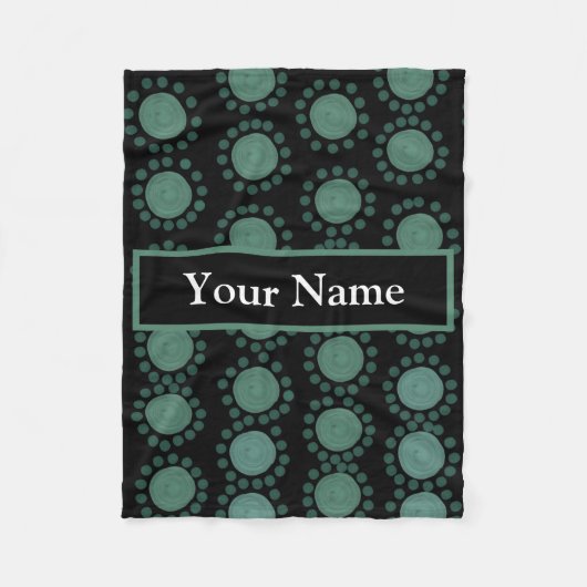 Persoonlijke Whimsical Polka Dots Fleece Deken (Voorkant)