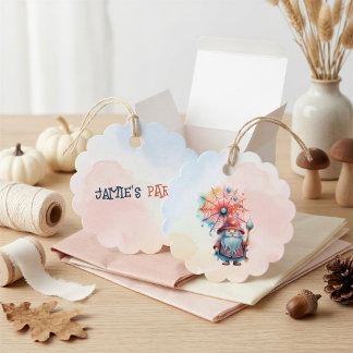 Persoonlijke Whimsical Wizard Halloween-feestje Bedankjes Labels