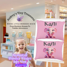 Persoonlijke Whimsical Wonders Olifant Kussen