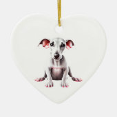 Persoonlijke Whippet Puppy Keramisch Ornament (Voorkant)