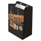 Persoonlijke Whiskey Flessenbar Western Bar Medium Cadeauzakje (Achterkant Gekanteld)
