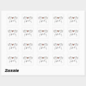 Persoonlijke White Doves Wedding Sticker (Vel)