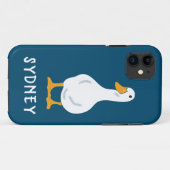 Persoonlijke White Duck Illustratie Case-Mate iPhone Case (Achterkant (horizontaal))