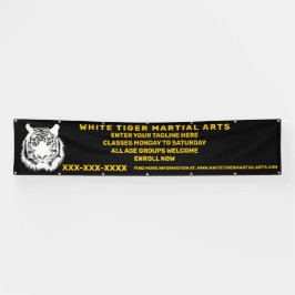 Persoonlijke White Tiger Martial Arts Aanpassen Spandoek
