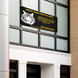 Persoonlijke White Tiger Martial Arts Aanpassen Spandoek