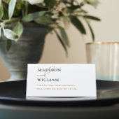 Persoonlijke White Wedding Place Card Plaatskaartje