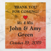 Persoonlijke Wijnfleslabels Wijn Etiket (Enkel label)