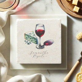 Persoonlijke wijnmakerij favorieten stenen onderzetter