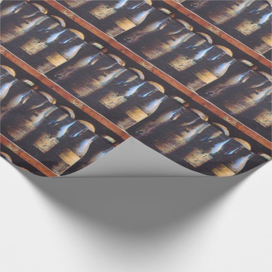 Persoonlijke wijnverzamelaars accessoires cadeaus cadeaupapier (Hoek)