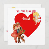 Persoonlijke Wil Je Mijn BAES Zijn Cupido Engelkaa (Voorkant / Achterkant)