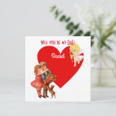 Persoonlijke Wil Je Mijn BAES Zijn Cupido Engelkaa (Staand voorkant)