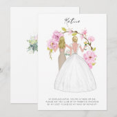 Persoonlijke 'Wil je mijn bruidsmeisje zijn' kaart (Voorkant / Achterkant)