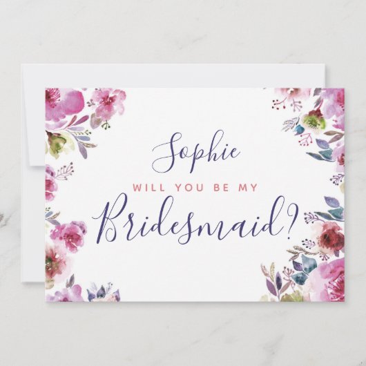 Persoonlijke Wil je? Trouwkaart Kaart (Voorkant)