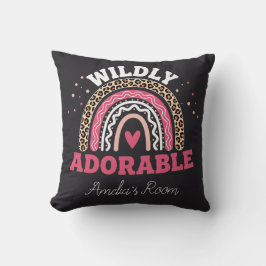 Persoonlijke Wild One Boho Luipaard Regenboog Deke Kussen
