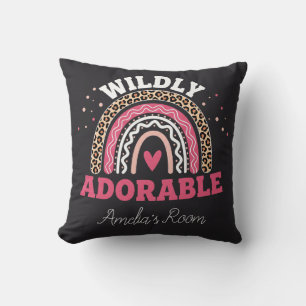 Persoonlijke Wild One Boho Luipaard Regenboog Deke Kussen