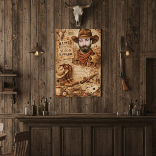 Persoonlijke Wild West Gezochte Cowboy Perfect Poster