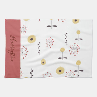 Persoonlijke Wilde Bloemen Keukendoek Theedoek