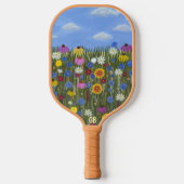 Persoonlijke Wilde Bloemen Pickleball Paddle (Voorkant)