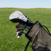 Persoonlijke wilde bloemen vlinder bloementuin golfheadcover (Insitu)