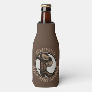Persoonlijke Wilde Westen Saloon Western Cowboylaa Flesjeskoeler