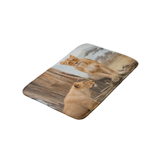 Persoonlijke wildedierenleien badmat (Gekanteld)