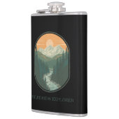 Persoonlijke Wilderness Explorer Retro Berg Heupfles (Links)