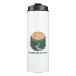 Persoonlijke Wilderness Explorer Retro Berg  Thermosbeker