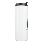 Persoonlijke Wilderness Explorer Retro Berg Thermosbeker (Gedraaid links)