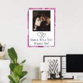 Persoonlijke Will You Marry Me Poster (Thuiskantoor)