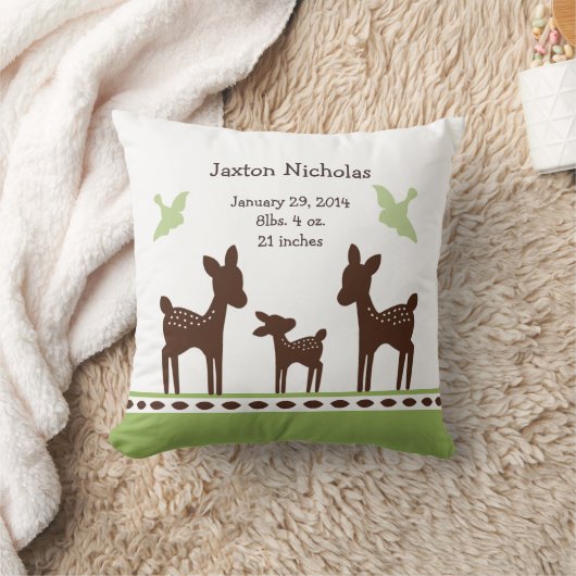 Persoonlijke Willow Deer Family Pillow Keepomwille Kussen (Deken)